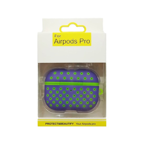 FASHION DESIGN CASE FOR APPLE AIRPODS PRO PURPLE GREEN FASHION DESIGN CASE FOR APPLE AIRPODS PRO PURPLE GREEN